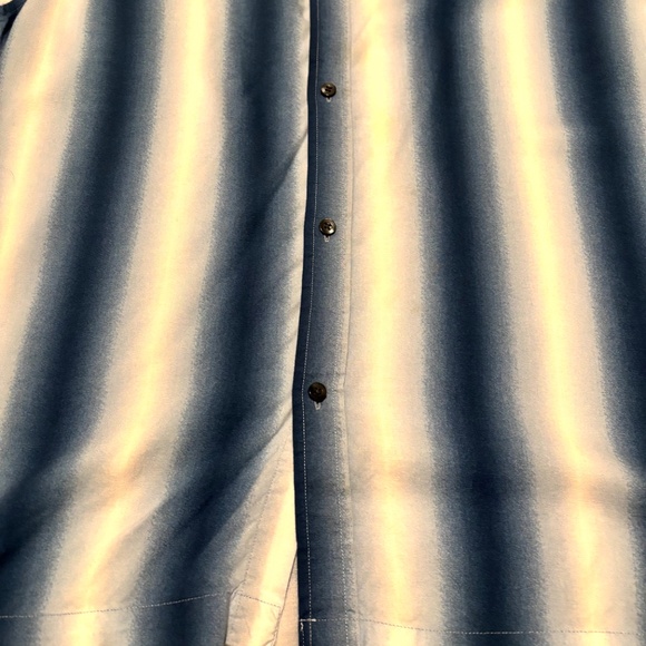 Blue White Striped Button Up - Picture 2 of 8